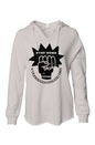 Stay Woke V- neckWomens Lightweight  Wash Hooded Sweatshirt
