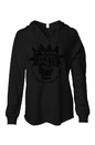Stay Woke V- neckWomens Lightweight  Wash Hooded Sweatshirt