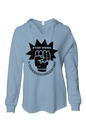Stay Woke V- neckWomens Lightweight  Wash Hooded Sweatshirt