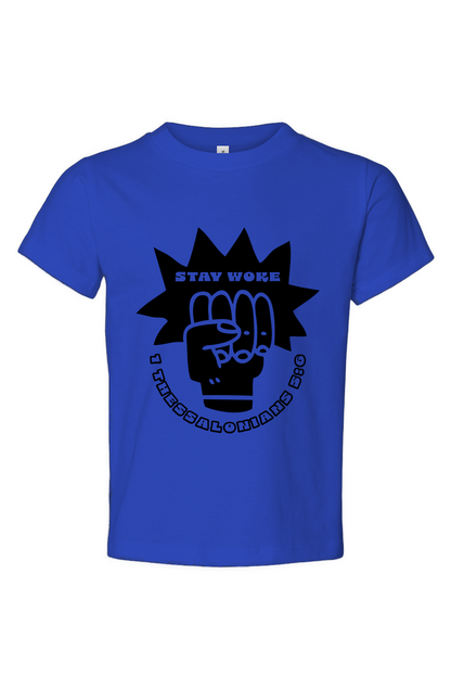 Stay Woke Toddler Jersey Tee