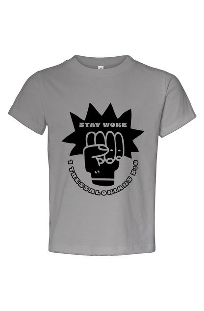 Stay Woke Toddler Jersey Tee
