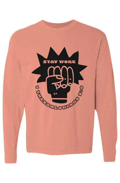 Stay Woke WORD Heavyweight Long Sleeve T Shirt
