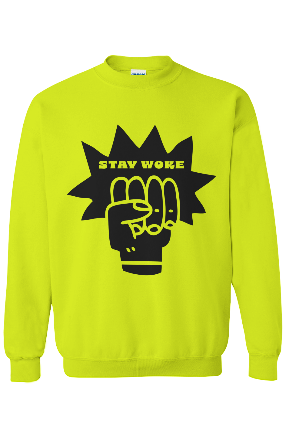 Stay Woke High Visibility Crewneck