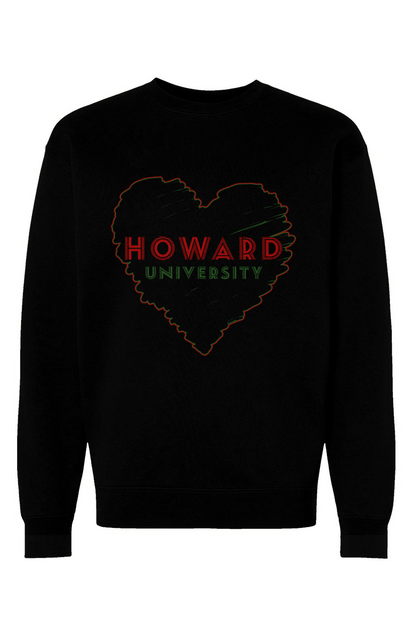 Howard Red Black & Green LOVE Heavyweight Crewneck Sweat