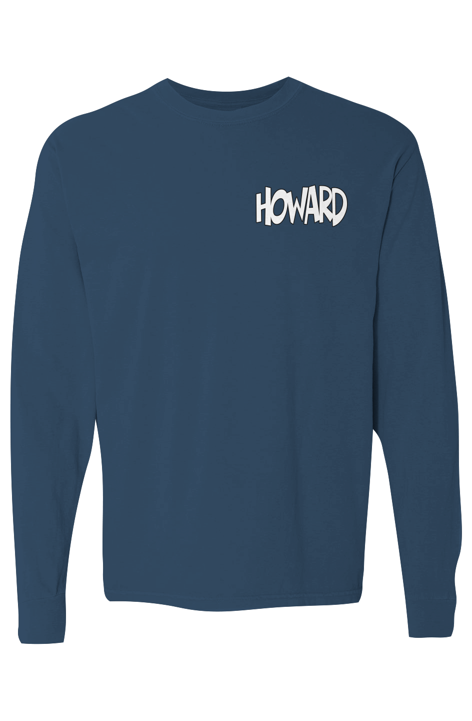 Howard mm Pigment Dyed Heavyweight Long Sleeve T Shirt