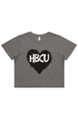 HBCU LOVE Heavy Faded Crop Tee