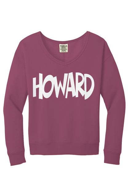 Howard Beach Wash V Neck Sweatshirt