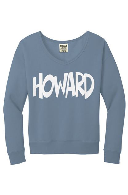 Howard Beach Wash V Neck Sweatshirt