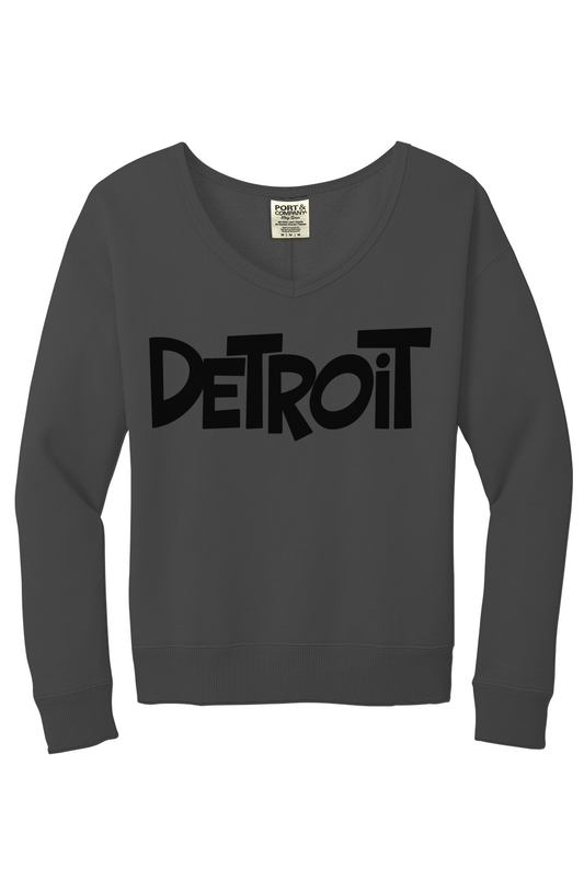 Detroit V-Neck Sweatshirt