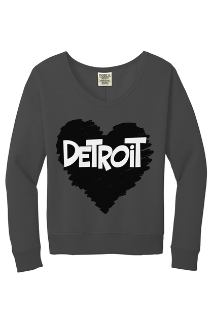 Detroit Love V-Neck Sweatshirt