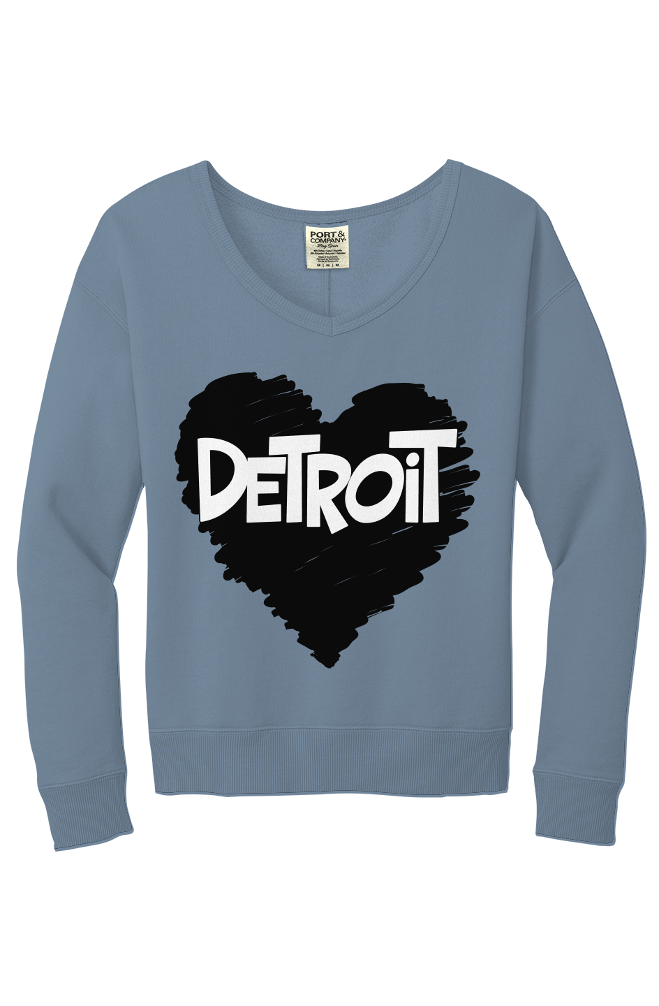 Detroit Love V-Neck Sweatshirt