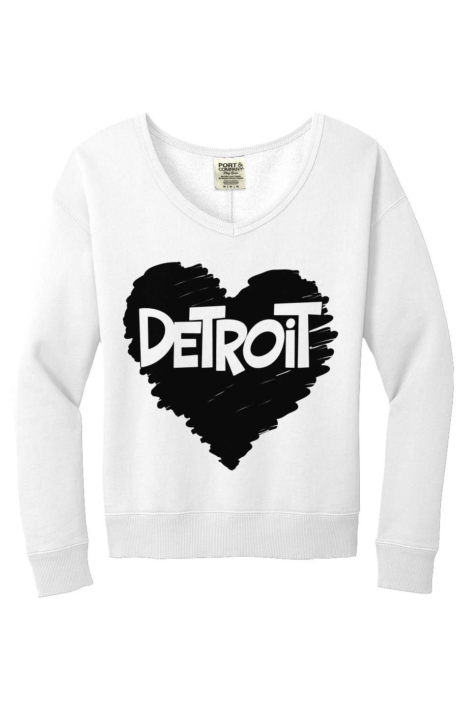 Detroit Love V-Neck Sweatshirt