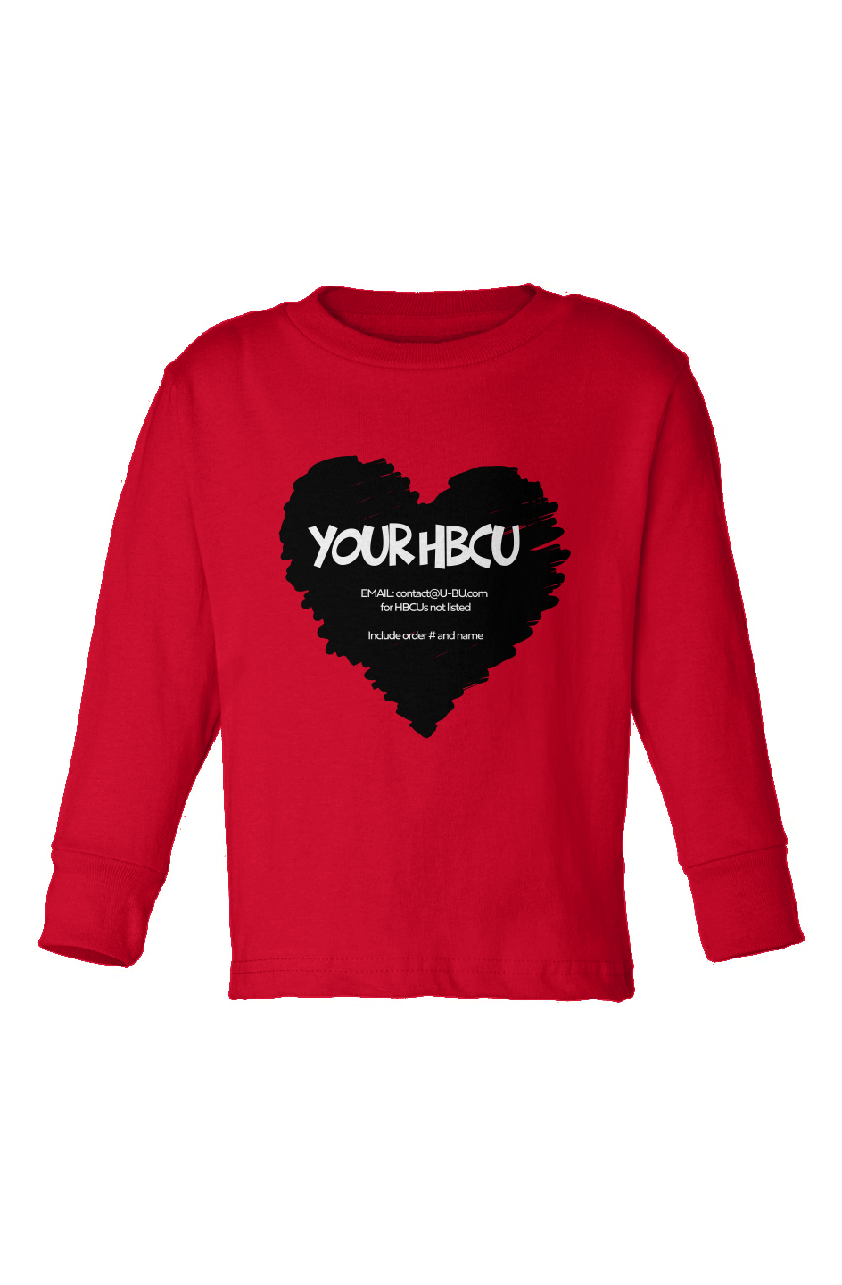 Name Your HBCU Toddler Long Sleeve T-Shirt