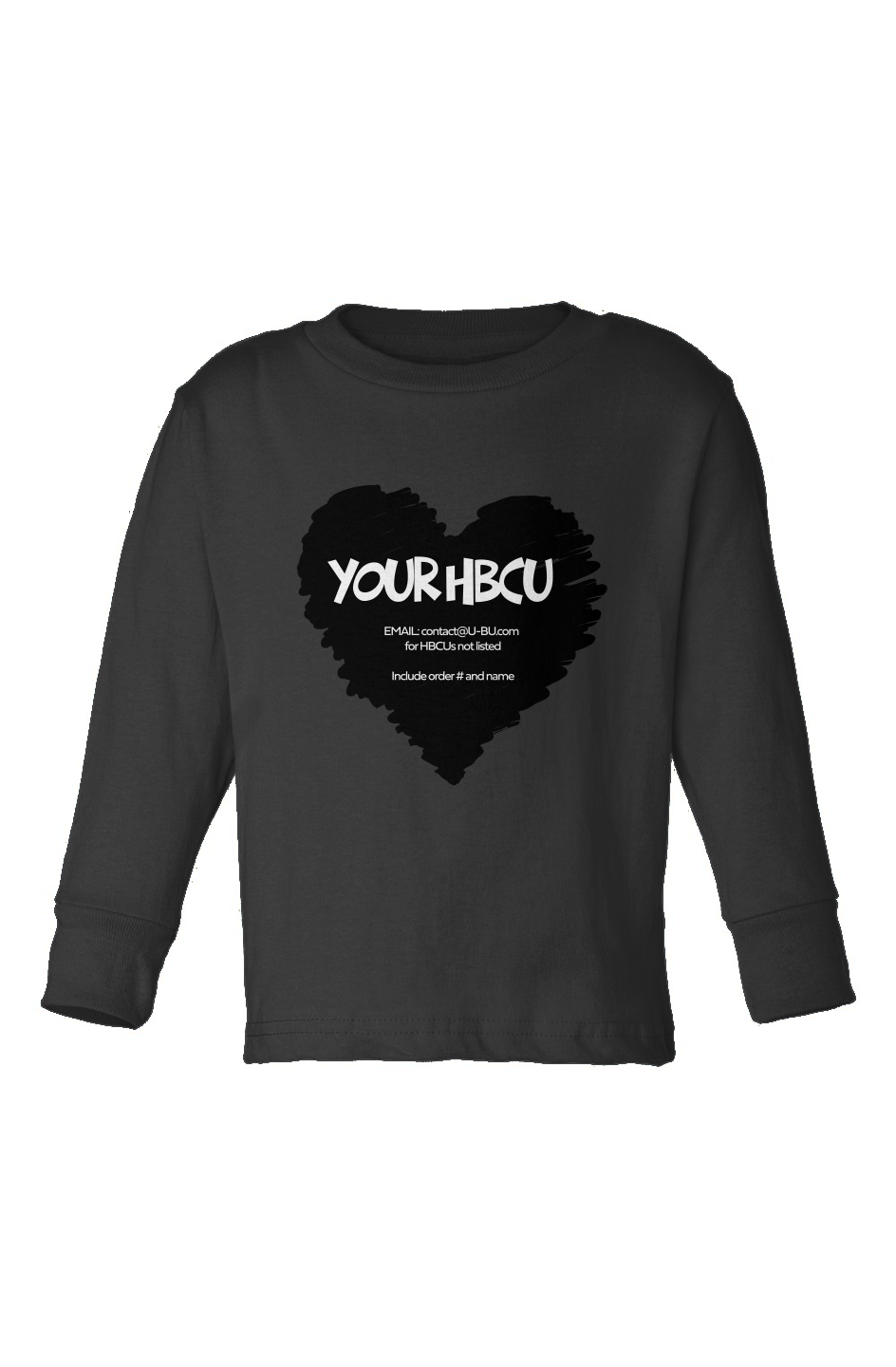 Name Your HBCU Toddler Long Sleeve T-Shirt