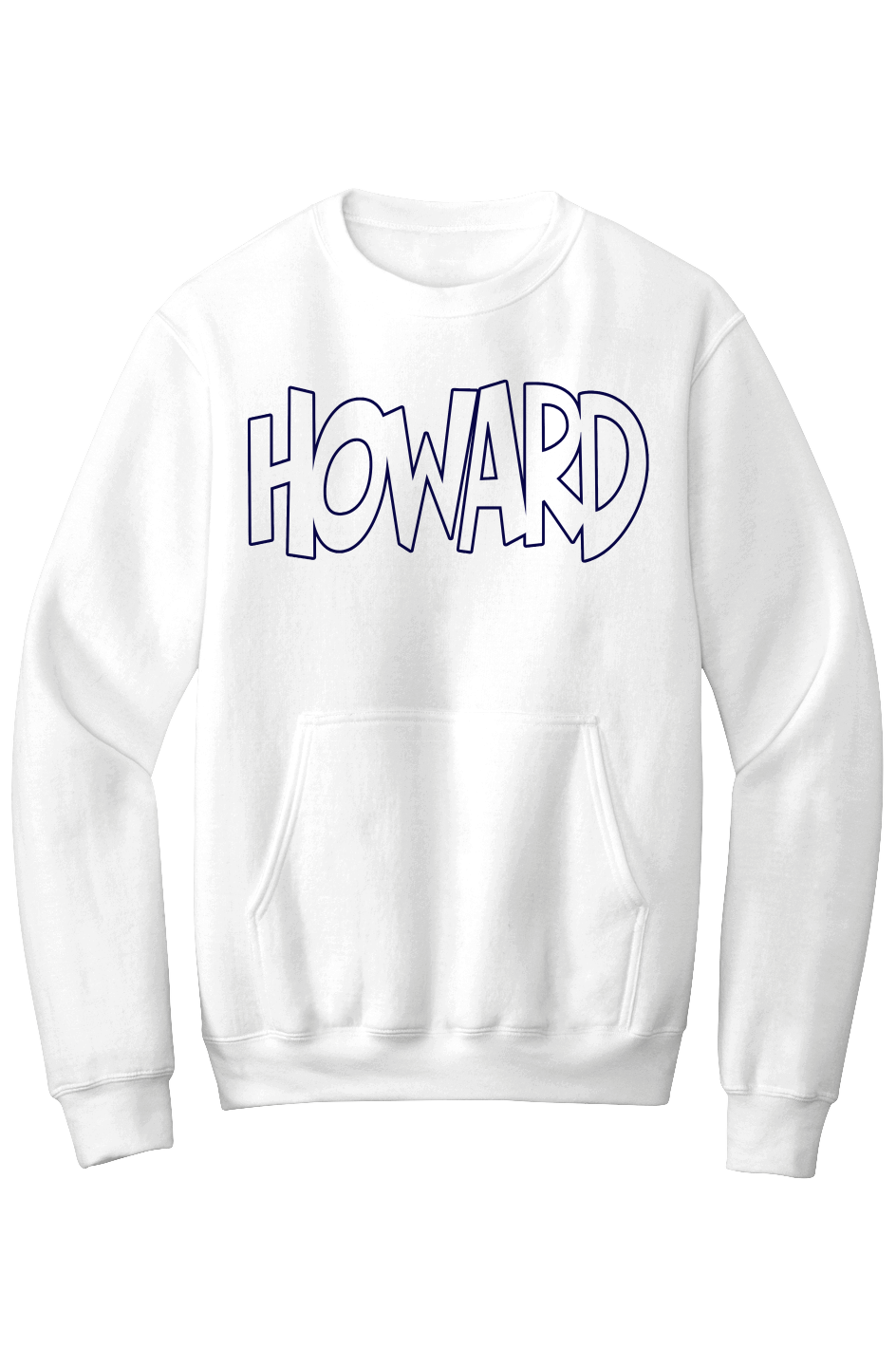 Howard - THE Melanated Mecca Fleece Crewneck with Kangaroo Pocket