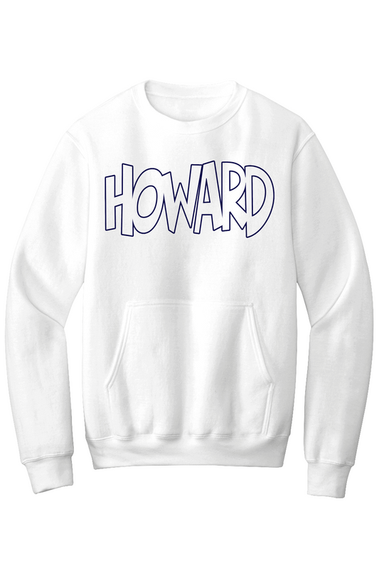 Howard - THE Melanated Mecca Fleece Crewneck with Kangaroo Pocket