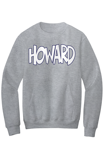 Howard - THE Melanated Mecca Fleece Crewneck with Kangaroo Pocket
