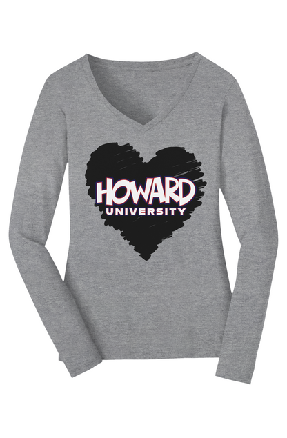 Howard Love U Know Long Sleeve V-Neck Tee
