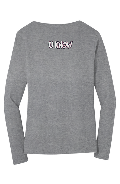 Howard Love U Know Long Sleeve V-Neck Tee