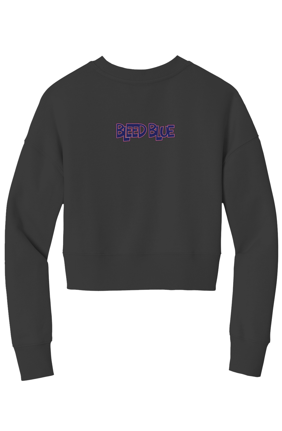 Bleed Blue Crop Crew Sweatshirt