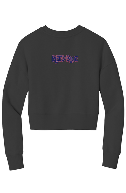 Bleed Blue Crop Crew Sweatshirt