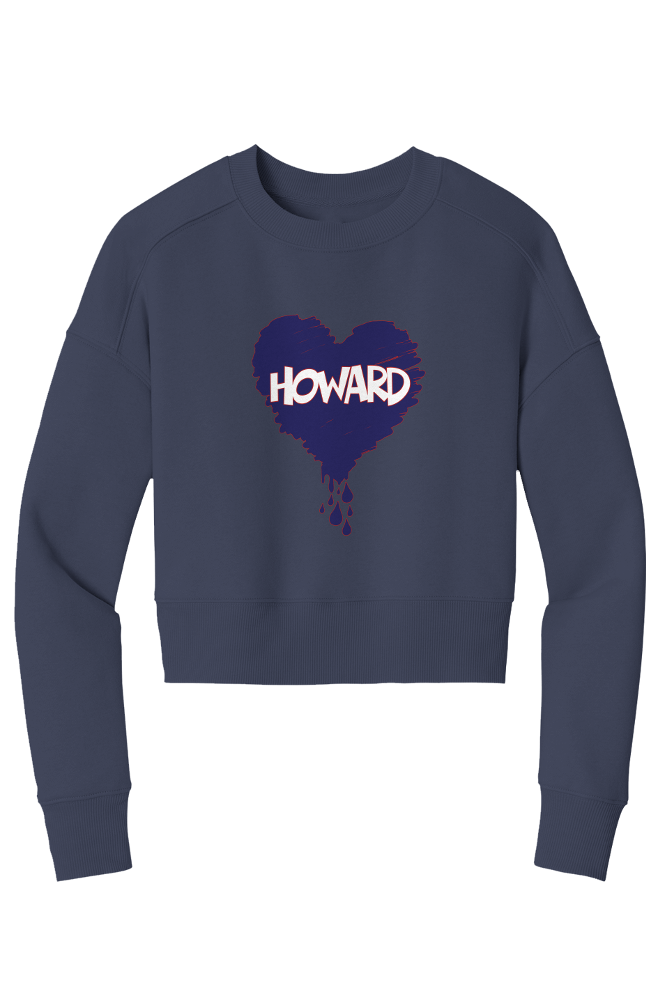 Bleed Blue Crop Crew Sweatshirt