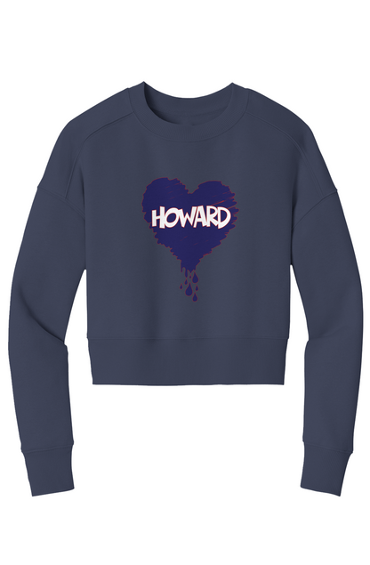Bleed Blue Crop Crew Sweatshirt