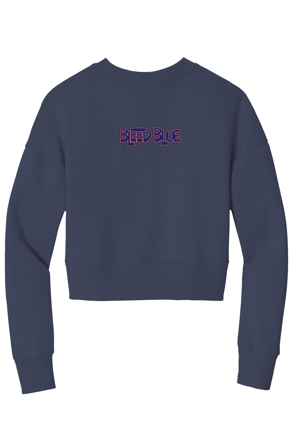 Bleed Blue Crop Crew Sweatshirt