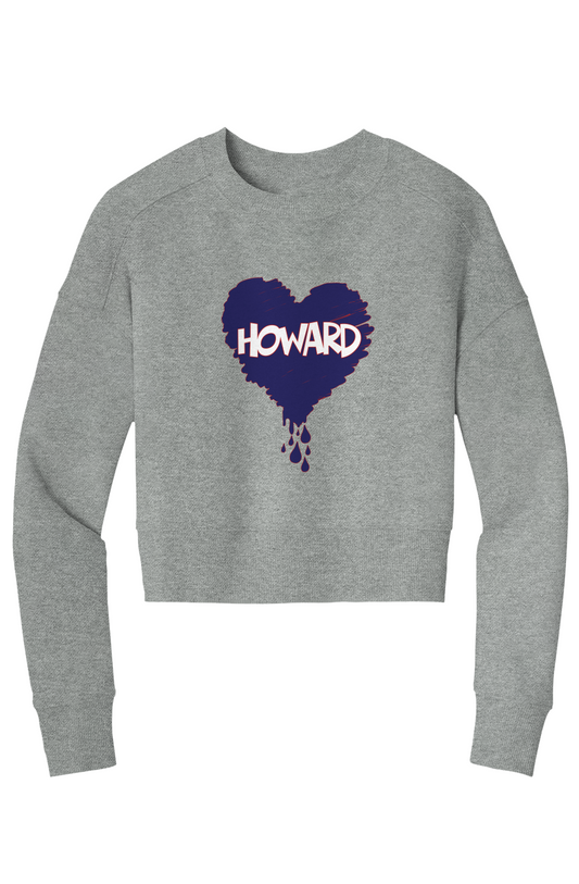 Bleed Blue Crop Crew Sweatshirt