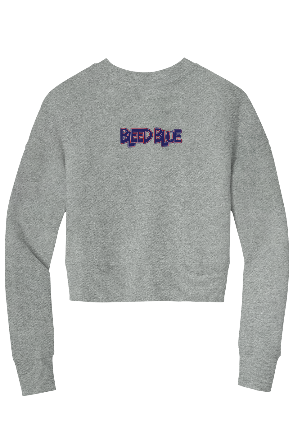 Bleed Blue Crop Crew Sweatshirt