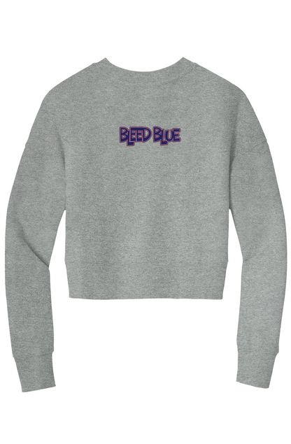 Bleed Blue Crop Crew Sweatshirt