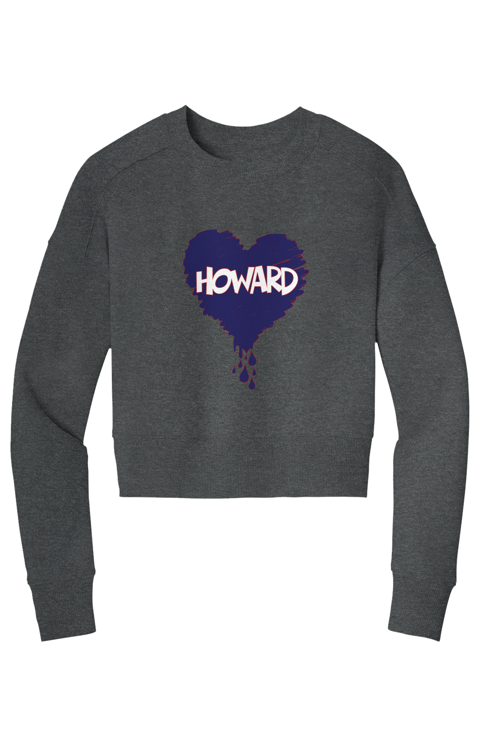 Bleed Blue Crop Crew Sweatshirt