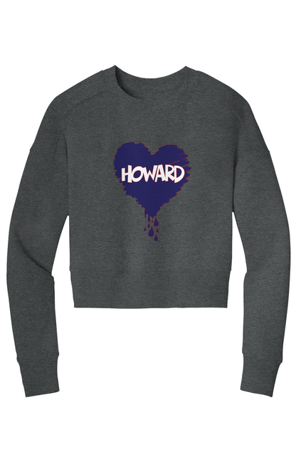 Bleed Blue Crop Crew Sweatshirt
