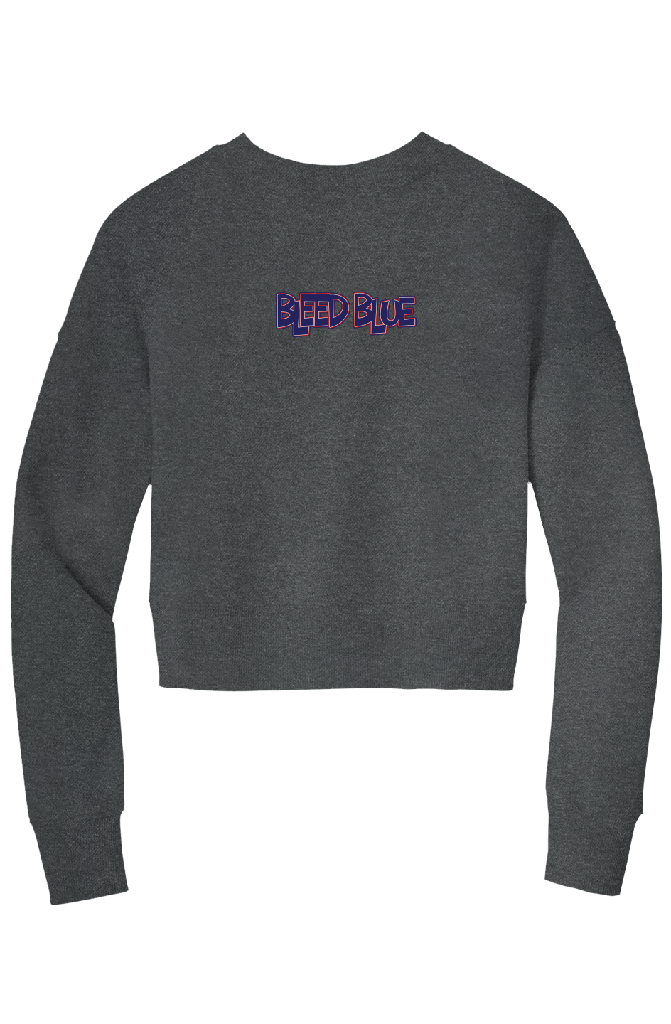 Bleed Blue Crop Crew Sweatshirt