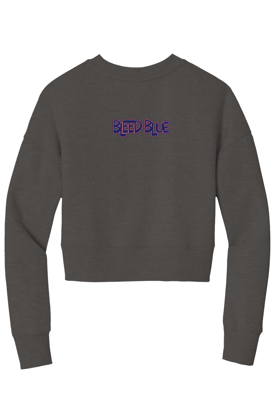 Bleed Blue Crop Crew Sweatshirt
