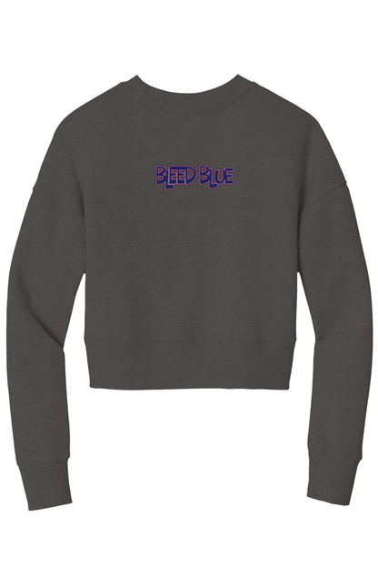 Bleed Blue Crop Crew Sweatshirt