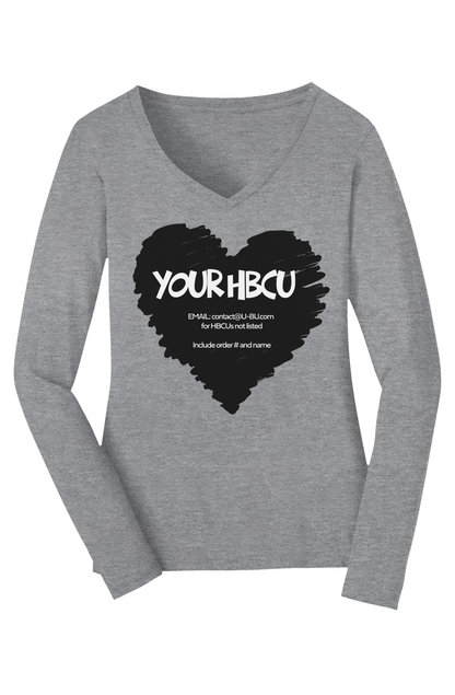 Your HBCU LOVE Long Sleeve V-Neck Tee