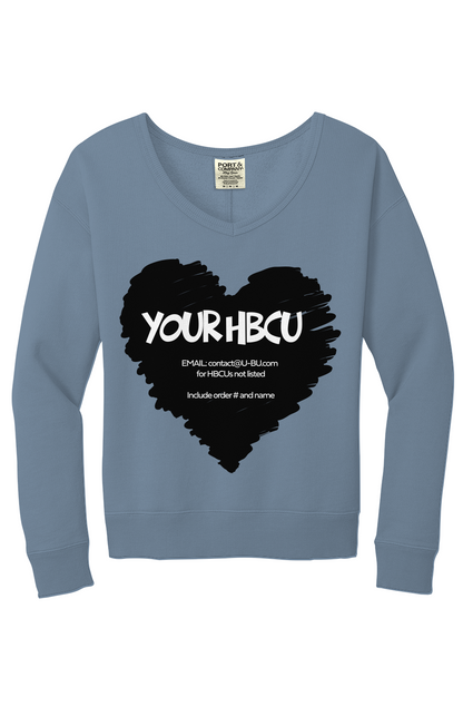 Your HBCU Beach Wash V Neck Sweatshirt