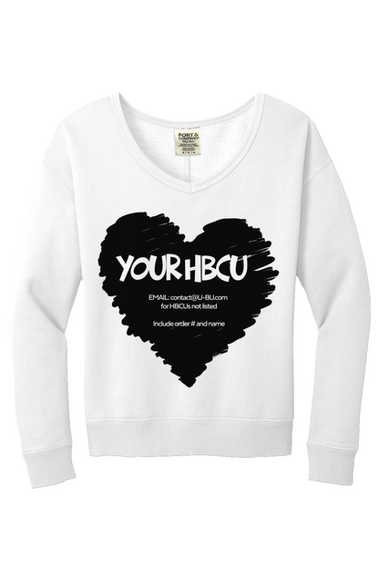 Your HBCU Beach Wash V Neck Sweatshirt