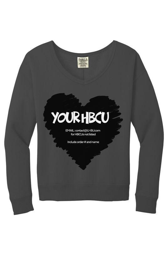 Your HBCU Beach Wash V Neck Sweatshirt
