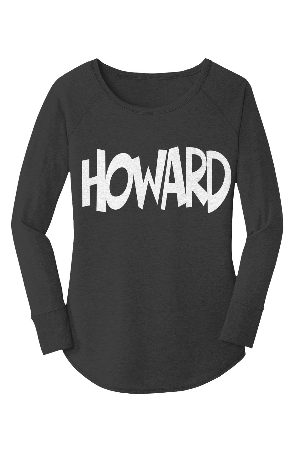 Howard U Know Perfect Tri  LS Tunic Tee