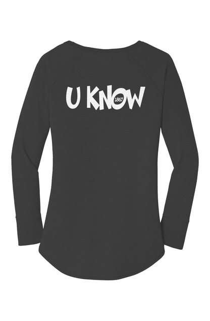 Howard U Know Perfect Tri  LS Tunic Tee