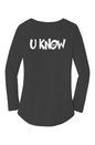 Howard U Know Perfect Tri  LS Tunic Tee