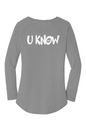 Howard U Know Perfect Tri  LS Tunic Tee