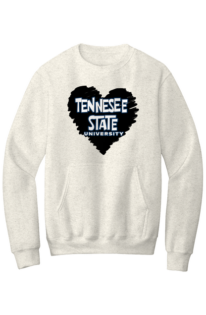 TSU LOVE Fleece Crewneck with Kangaroo Pocket