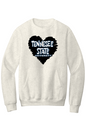 TSU LOVE Fleece Crewneck with Kangaroo Pocket