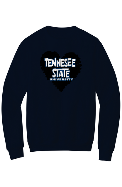 TSU LOVE Fleece Crewneck with Kangaroo Pocket