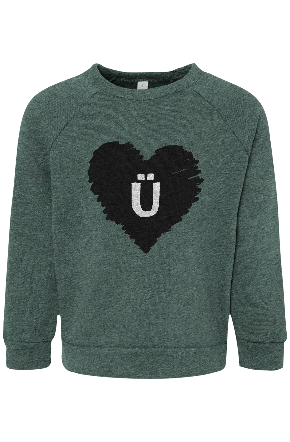 Love Ü Logo Toddler Raglan Sweatshirt