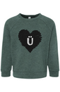 Love Ü Logo Toddler Raglan Sweatshirt