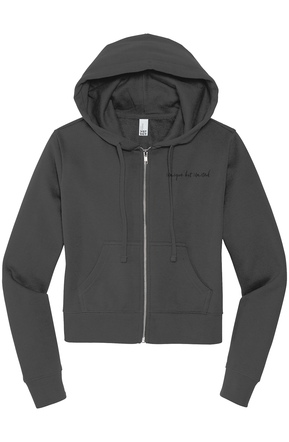Unique But United Love Ü Womens Waist-Zip Hoodie
